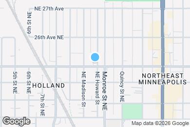 Map image of the property - 689 Lowry Ave NE