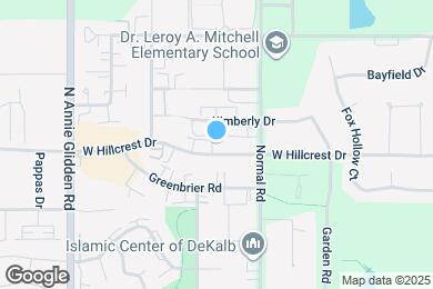 Map image of the property - 827 W Hillcrest Dr