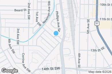 Map image of the property - 1602 1st Ave SW
