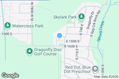 Map image of the property - 569 E 1590 S