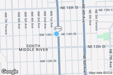 Map image of the property - 1337 N Andrews Ave