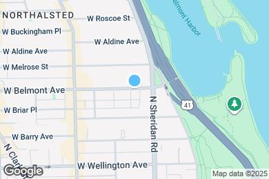 Map image of the property - 427 W Belmont Ave