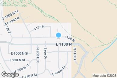 Map image of the property - 1018 E 1150 N