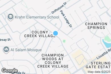 Map image of the property - 9203 Bayou Bluff Dr