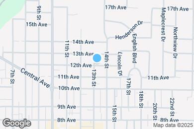Map image of the property - 1304 12th Ave