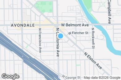 Map image of the property - 3105 N California Ave