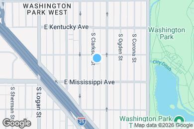 Map image of the property - 1036 S Clarkson St
