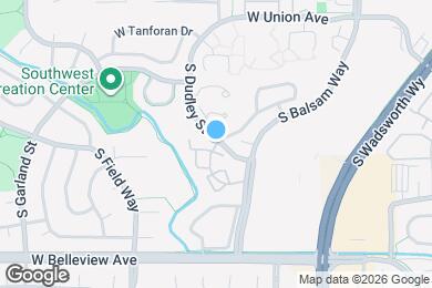 Map image of the property - 4899 S Dudley St