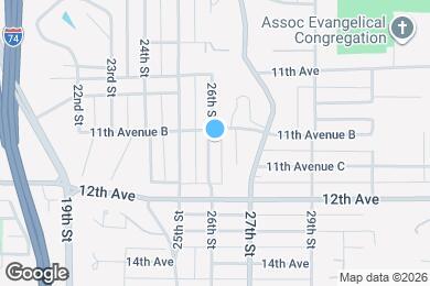 Map image of the property - 1162 26th St