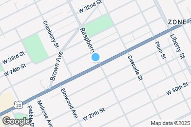 Map image of the property - 1106 W 26th St