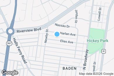 Map image of the property - 943 Elias Ave