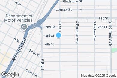 Map image of the property - 348 S Lee Ave