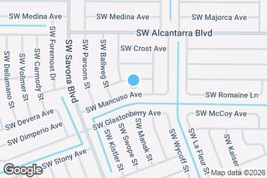 Map image of the property - 1249 SW Mancuso Ave