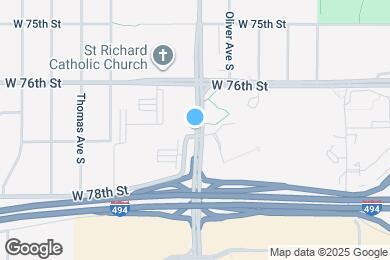 Map image of the property - 7710 Penn Ave S