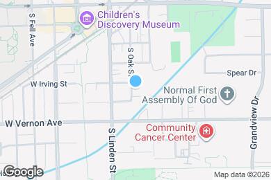 Map image of the property - 404 S Oak St