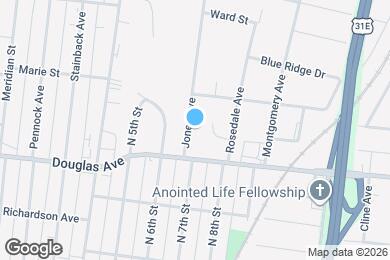 Map image of the property - 1309-C Jones Avenue