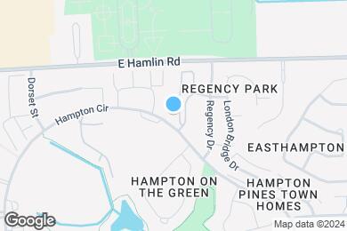 Map image of the property - Oaks at Hampton Apartments