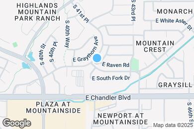 Map image of the property - 4201 E Raven Rd