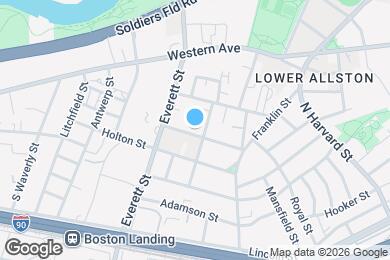 Map image of the property - 34 Brentwood St