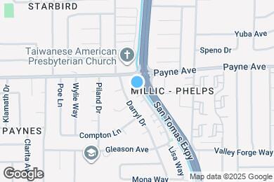 Map image of the property - 1325 San Tomas Aquino Pky