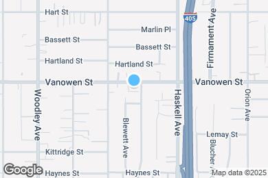 Map image of the property - 15810 Vanowen St