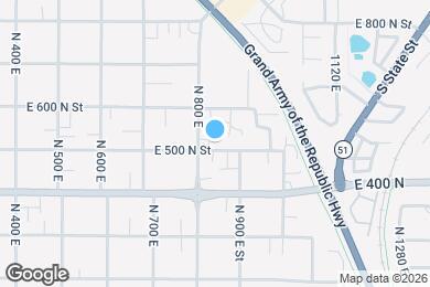 Map image of the property - 835 E 500 N
