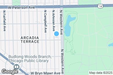 Map image of the property - 5807 N Artesian Ave