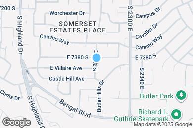Map image of the property - 7405 S 2200 E