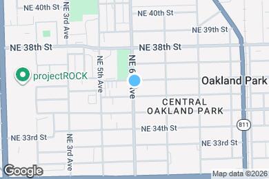 Map image of the property - 3540 NE 6th Ave