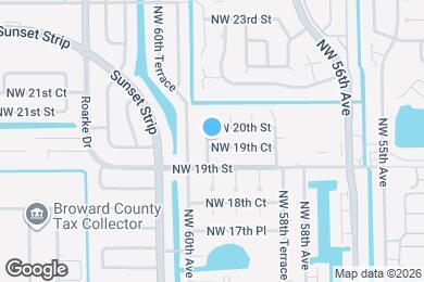 Map image of the property - 5961 NW 19th Ct