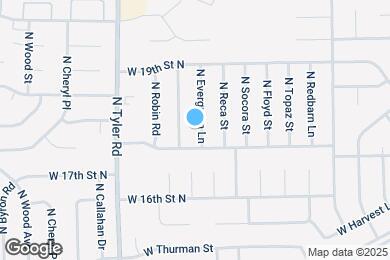 Map image of the property - 1817 N Evergreen Ln