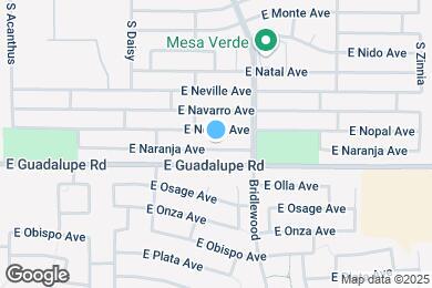Map image of the property - 7940 E Naranja Ave