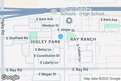 Map image of the property - 1417 S Ponderosa Dr