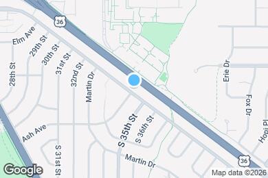 Map image of the property - 3445 Moorhead Ave