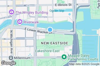 Map image of the property - 333 E Wacker Dr