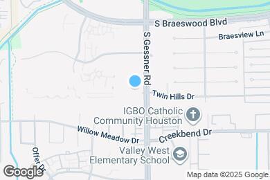 Map image of the property - 10222 S Gessner Rd