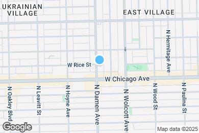Map image of the property - 827 N Damen Ave