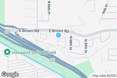 Map image of the property - 8723 E Fox St