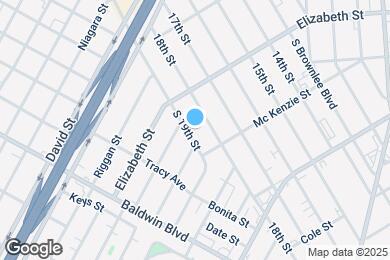 Map image of the property - 1538 S 19th St