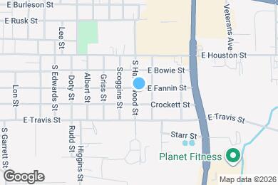 Map image of the property - 1500 E Fannin St