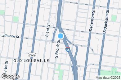 Map image of the property - 1033 S Brook St