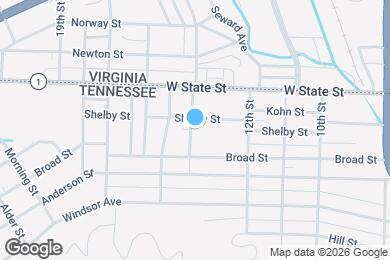 Map image of the property - 109 13th St