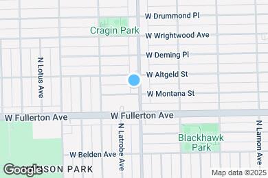 Map image of the property - 2438 N Laramie Ave
