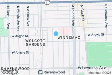 Map image of the property - 4913 N Hermitage Ave