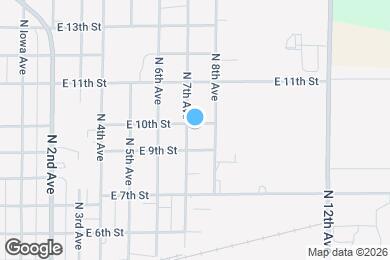 Map image of the property - 705 E 10th St