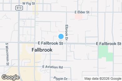 Map image of the property - 410 E Fallbrook St