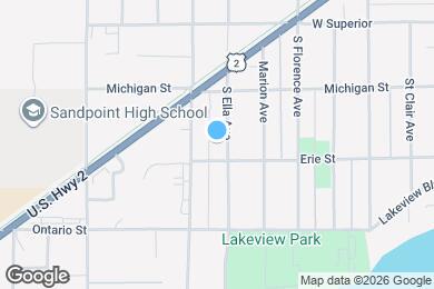 Map image of the property - 438 S Ella Ave