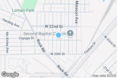 Map image of the property - 2101 Dewey Ave