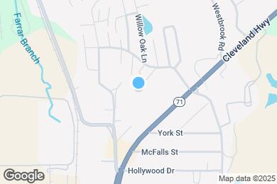 Map image of the property - 1694 Red Oak Dr