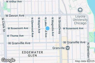 Map image of the property - 6251 N Lakewood Ave